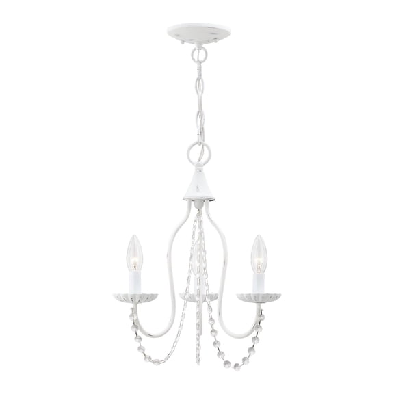 Livex Lighting - Alessia - 3 Light Mini Chandelier in Farmhouse Style - 13