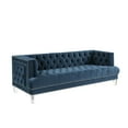 thumbnail image 2 of Modern Living Room Sofa Couch, Velvet Futon Sofa with Button Tufted, 88"L x 34"D x 32"H, Blue, 2 of 5