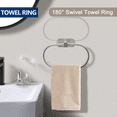 thumbnail image 5 of GYTF Silver Bathroom Hardware Set 4 Pieces,Bathroom Towel Rack Set,Towel Bar Set Stainless Steel Wall Mounted,Includes  Hand Towel Bar,Towel Ring,Towel Hooks,Toilet Paper Holder, 5 of 8