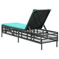 thumbnail image 5 of vidaXL Patio Sun Lounger Black PE rattan Standard Patio Sun Lounger, 5 of 5