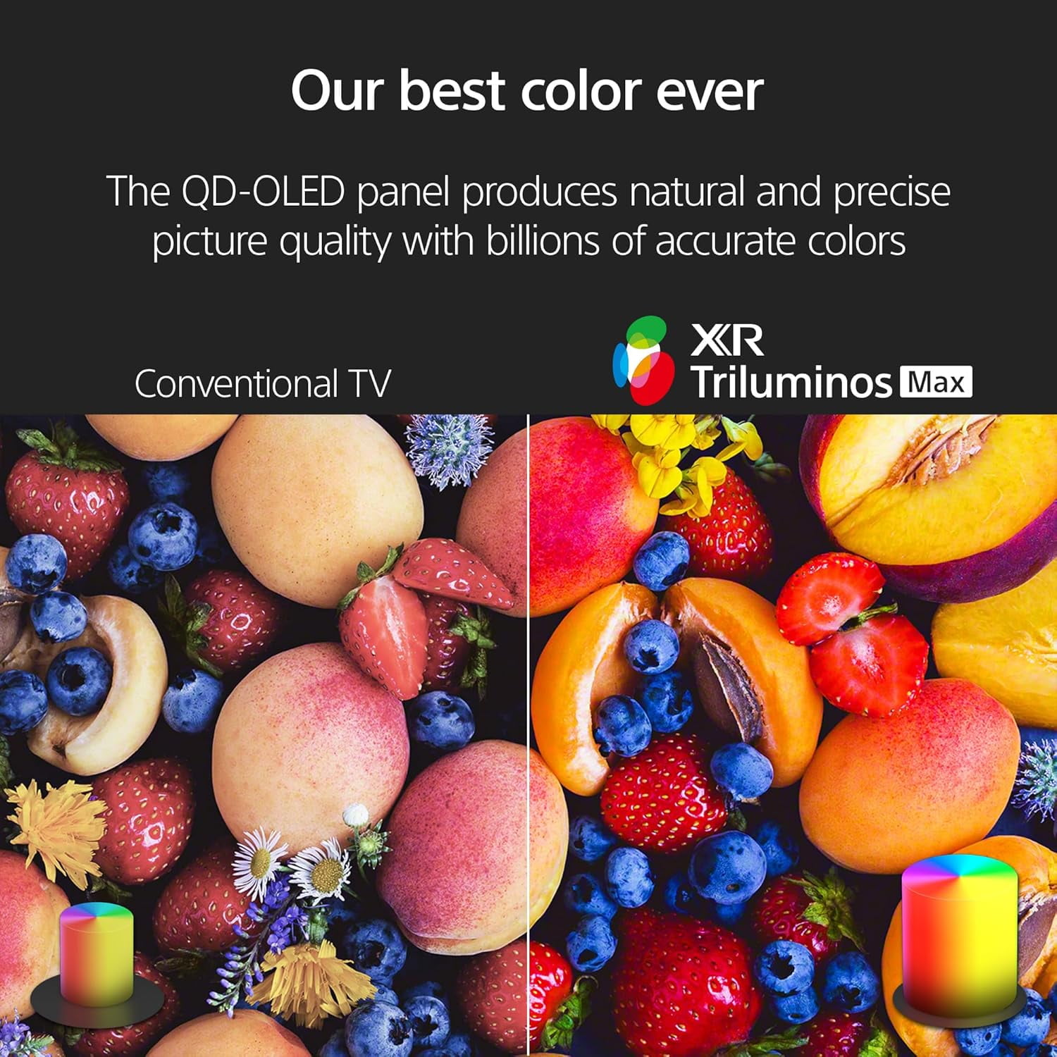Sony K65XR80M2 65 Inch Bravia 8 QD-OLED 4K HDR Google TV with Quantum Dot and 2 Year Amber Protection Plan (2025)