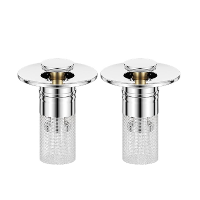 Billuyoard Colador de fregadero de baño, 2 uds., prensado mejorado para una fácil instalación, filtro de drenaje de suelo, drenaje del Accesorios de baño