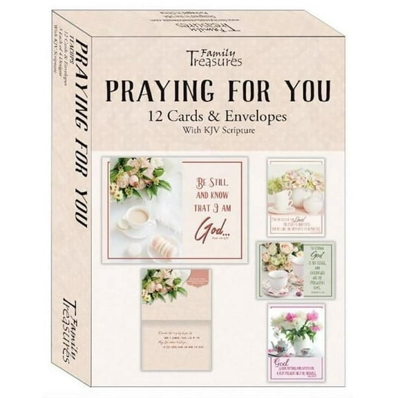 Family Treasures Wholesale 402830 Boxed Praying For Teacups Card - Pack of 12