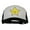 Black White, variant on Happy Star Heat Transfer Summer Foam Mesh Trucker Cap - Black White OSFM