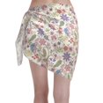 thumbnail image 2 of KLL Paisley Flowers Print Women's Sarong Coverups Short Bathing Suit Wrap Skirt Beach Wrap Swimsuit Cover Ups, 2 of 6