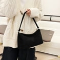 thumbnail image 5 of Suede Mini Tote Shoulder Bag For Women 2025 Fall Winter Fashion Handbag Elegant Clutch Purse, 5 of 8