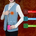 thumbnail image 4 of Womens Heated Jacket Puffer Coat Autumn And Winter Women's Electric Heating Usb Vest Fleece Warm Vest, 4 of 6