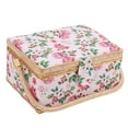 thumbnail image 5 of Uadme Cesta De Costura, Diseño De Doble Capa, Caja De Almacenamiento De Misceláneas Con Mango Cómodo De Gran Capacidad Para Viajes En El Hogar Y La Oficina, 5 of 5