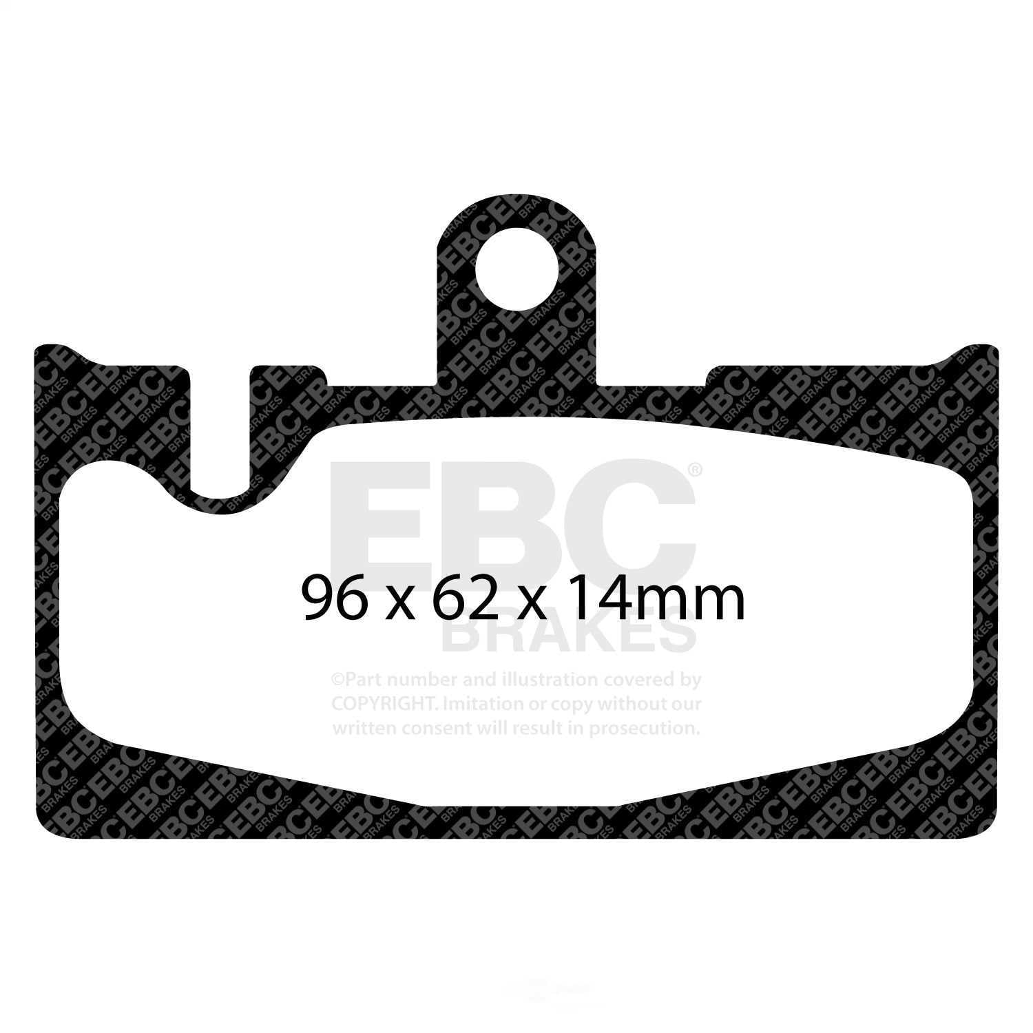 EBC Brakes Redstuff Premium Fast Street Pad For All Engine Sizes Fits select: 2001-2006 LEXUS LS