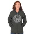 thumbnail image 3 of Koi Fish Ying Yang Balance Symbolic Zip Up Hoodie Men's Women's Brisco Brands 5X, 3 of 6