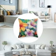 thumbnail image 5 of Ullo0ord Exotic Flowers Set of 2 Decorative Square Flowers Plant Covers with Invisible Zipper Pillows Pillow Covers for Sofa Bedroom Car 24x24in, 5 of 7
