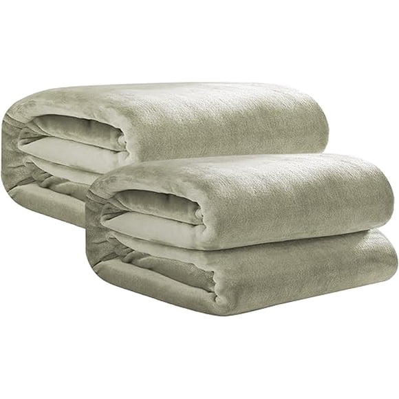 Cobija King Size Bluelander 2 Piezas Color Perla
