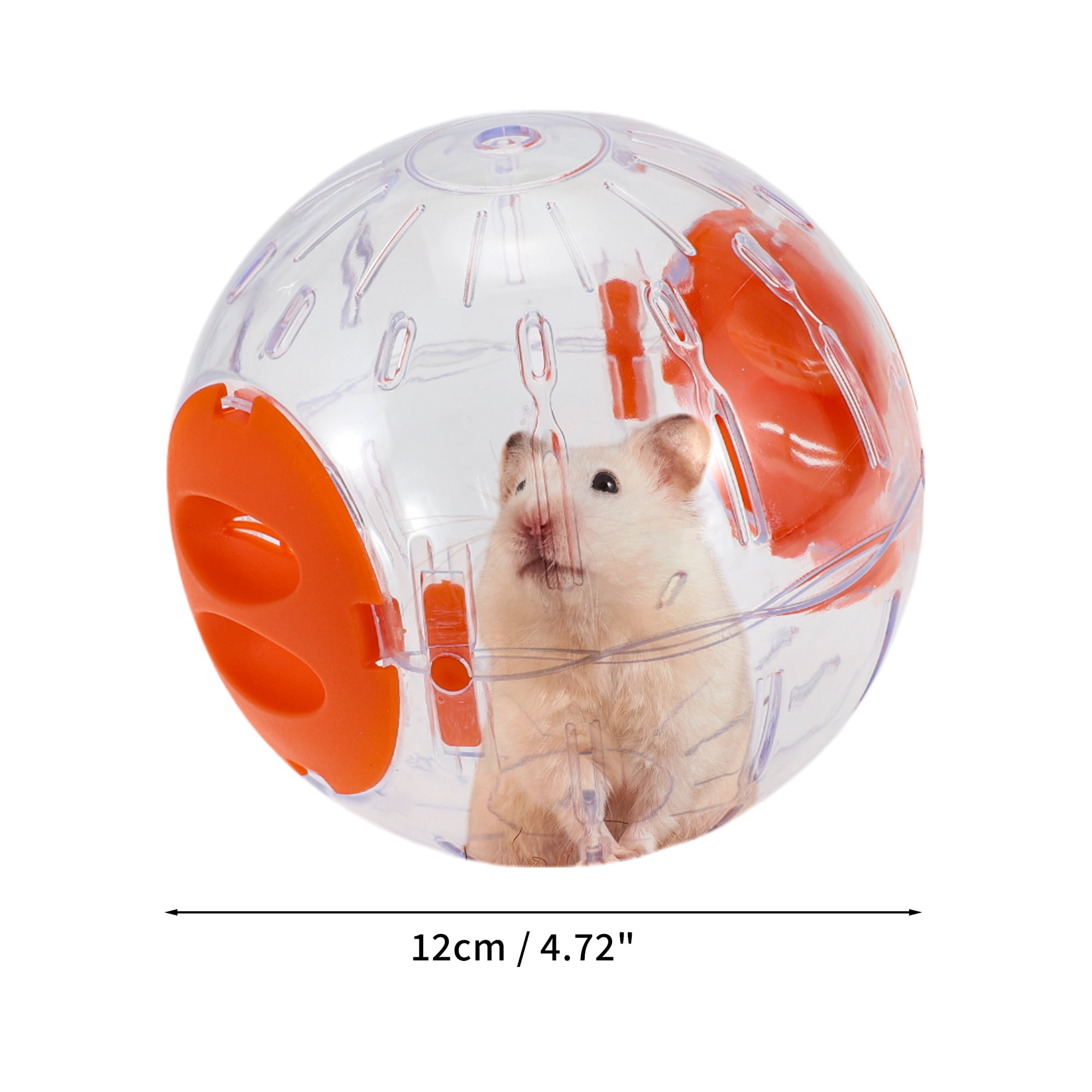 Unique Bargains Hamster Exercise Ball for Exercise Running Orange 4.72inch