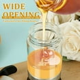 thumbnail image 2 of Dsseng Glass Honey Dispenser Pot 300ml Easy Refill Syrup Dispenser Jar with Handle and Spoon Honey Jar Clear Maple Syrup Dispenser  Drip Honey Container Pot for Honey Syrup, 2 of 10