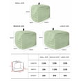 thumbnail image 2 of Sage Green Toaster Cover 4 Slice, Large Kitchen Appliance Covers, Grid Checkered Plaid Gingham Lattice Trellis Toaster Oven Cover with Loop, Bread Machine Cover Polyester Dust Cover Protection, 2 of 4