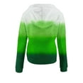 thumbnail image 5 of EchfiProm Sweatshirts for Womens Green Pullover Hoodies Comfy with Pockets Button Colorblock Hooded Womems Tops Long Sleeve, 5 of 6