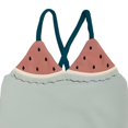thumbnail image 4 of YunPes Toddler Baby Girl Swimsuit Cute Frui𝐭 Dress up Bathing Suit One Piece Criss Cross Ruched Birthday Beach Vacation Swimwear, 4 of 7