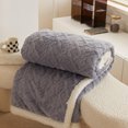 thumbnail image 4 of AUQ Throw Blanket,Lamb Wool Double Layer Bed Blankets,Enhanced Warm Lock Throw Blankets,Pink,40*60in, 4 of 5