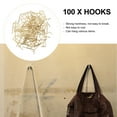 thumbnail image 5 of Milisten 100Pcs Straight Angle Screw Hooks Metal Anti-Rust Hanging Home Decoration, 5 of 5