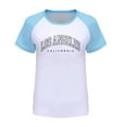 thumbnail image 3 of LUOGENLI Shirts for Girls 12-14 Summer Boys and Girls Us City Print Raglan Short Sleeve T Shirt Cute Crop Tops for Girls 10-12 Tank Tops for Girls 10-12 Trendy 3-4 Years, 3 of 3