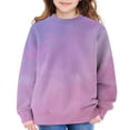thumbnail image 7 of Mercatoo Girls and Toddlers Sweatshirts Fashion Tie Dye Print Pullover Tops Crewneck Loose Fit Long Sleeve Fall Winter Cute Clothes, 7 of 7
