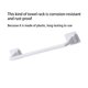 thumbnail image 5 of Estante de montaje en pared Bearachild para baño y barra de toallas organizador Blanco 24.5 cm, 5 of 6