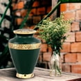 thumbnail image 5 of Urn for Ashes Adult Memorial Urn Funeral Cremation Urns for Adult Ashes Large Urns for Human Ashes Adult Female Or Male (GREEN), 5 of 6