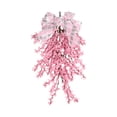 thumbnail image 2 of Corona de lágrima de flores artificiales, accesorio de fotografía para primavera y verano, adorno de regalo, recuerdo de fiesta, decoración colgante Rosa, 2 of 8