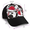 thumbnail image 2 of Naloa Cute Dog Adult adjustable Print Baseball Hat, Patchwork curved brim baseball capfor Men and Women, One Size, 2 of 5