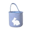 thumbnail image 2 of Taicans Easter Bunny Basket Bags,Rabbit Bucket Tote for Easter Egg Hunts Decorations Candy Gifts Storage,Plaid Canvas Storage Basket,Large 9.1x8.9x8.9in Storage Basket for Easter Decorations‌, 2 of 5