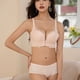 thumbnail image 1 of Conjunto de ropa interior con sujetador inalámbrico en la parte posterior con hebilla frontal y pecho lateral de moda de otoño e invierno, 1 of 1