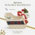 thumbnail image 4 of Spode Christmas Tree Santa Sleigh Candy Jar - 8-Inch Christmas Candy Storage Jar - Fine Dolomite Figural Santa Sleigh Candy Jar for Holiday Decor, Dessert Tables, Gift Displays, 4 of 7