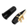 thumbnail image 1 of Boquilla de saxofón alto Sax con tapa Hebilla Reed Boquilla Parches Almohadillas Likrtyny Para estrenar, 1 of 4