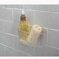 thumbnail image 3 of Bath Bliss Medium Suction Cup Plastic Shower Organizer, Clear, 3 of 9