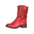 thumbnail image 6 of TMA EYES Buckle-Accent Leather Faux Fur Women Boots, 6 of 6