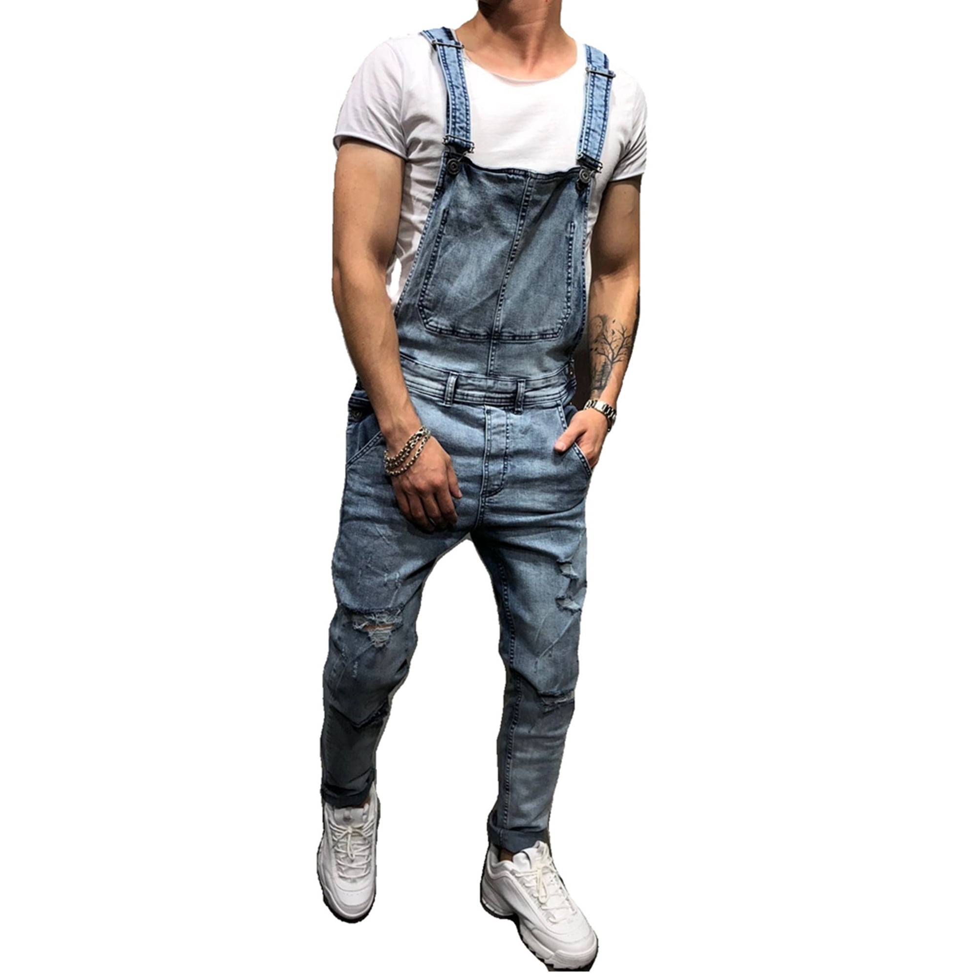 men's slim fit bib overalls