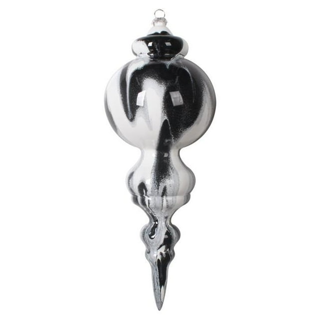 Vickerman MT203406 Ornement de Finial en Marbre Blanc de 10 Pouces - Sac de 2