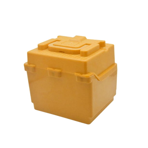 Caja de batería para bicicleta eléctrica Contenedor de batería Caja de transporte Protección Impermeable Amarillo