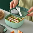 thumbnail image 3 of Birdeem Bento Lunch Box, Bento Box Adult Lunch Box, Lunch Box 750Ml Bento Lunch Box for Children Lunch Containers for Adults Leak Proof Microwaveable Feature Plastic Material, Lunch Box Containers, 3 of 6