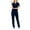 Navy two piece sets for women, variant on Baikeli Women Suits Clearance Sale Scrubs Sets for Women 2 Piece Summer Suits Short Sleeve V-Neck Tops High Waisted Drawstring Jogger With Pockets Womens Spring Sets 2 Piece Outfits