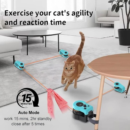 Automatic Cat Exercise Wheel, Remote Control Toy with Timer, ABS Safety Material