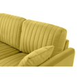 thumbnail image 6 of Modern Loveseat Sofa, Upholstered Velvet Sofa Couch with Metal Legs, 2-Seater Sofa Furniture for Small Spaces, Living Room, Bedroom, Office，Ginger, 6 of 7