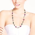thumbnail image 2 of AeraVida Boho Chic Inspired Colorful Mix of Seashells on Cotton Rope Long Summer Necklace for Female Adult, 2 of 4