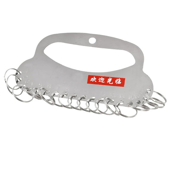 Hotel Shop Metal 18 Split Ring Key Rack Holder Hanger Organizer