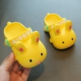 thumbnail image 4 of TAIAOJING Girls Slippers For Toddlers Kids Cute Bunny Summer Indoor Outdoor Slides Comfortable Casual Sandals For Daily Wear Boho 2-2.5Y, 4 of 5