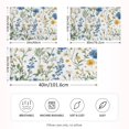 thumbnail image 2 of Yayeee Pillowcase Standard Size Set of 2 Satin Wrinkle Resistant Pillow Case, Blue Floral, 2 of 7
