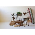 thumbnail image 2 of Kalalou Inc Set Of Two Painted Metal Reindeer Planters, 2 of 5