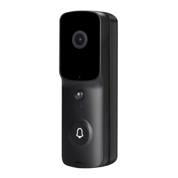 1080P WiFi Timbre inalámbrico Cámara de seguridad para el hogar a prueba de agua con detección de mo Abanopi Negro