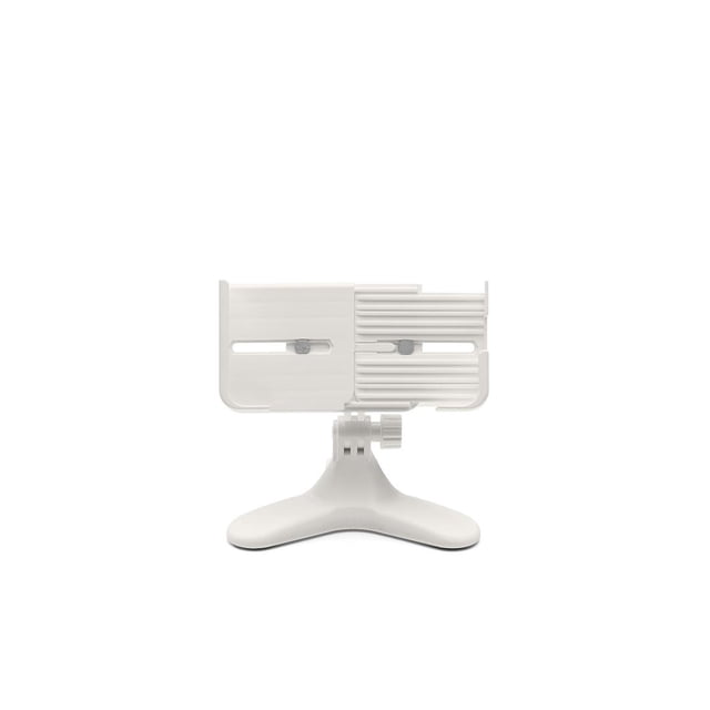 Weathertech iPod/iPhone/Smartphone Mount 8ADF7TVWH iPod/iPhone/Smartphone Mount; DeskFone Two View; 360 Degree Rotation; White; With Three White Plastic Knobs