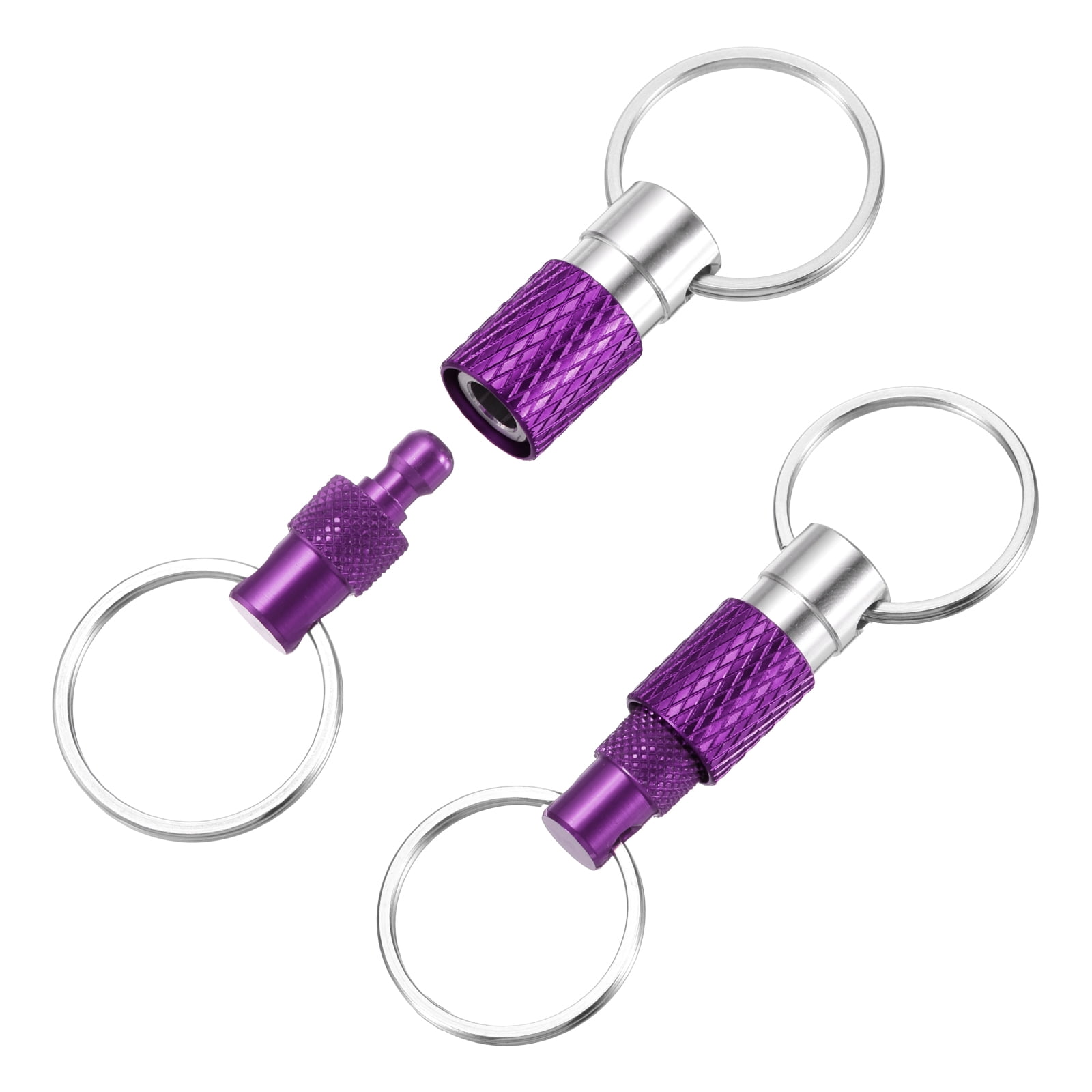 Uxcell Quick Release Keychain, Detachable Pull Apart Key Rings